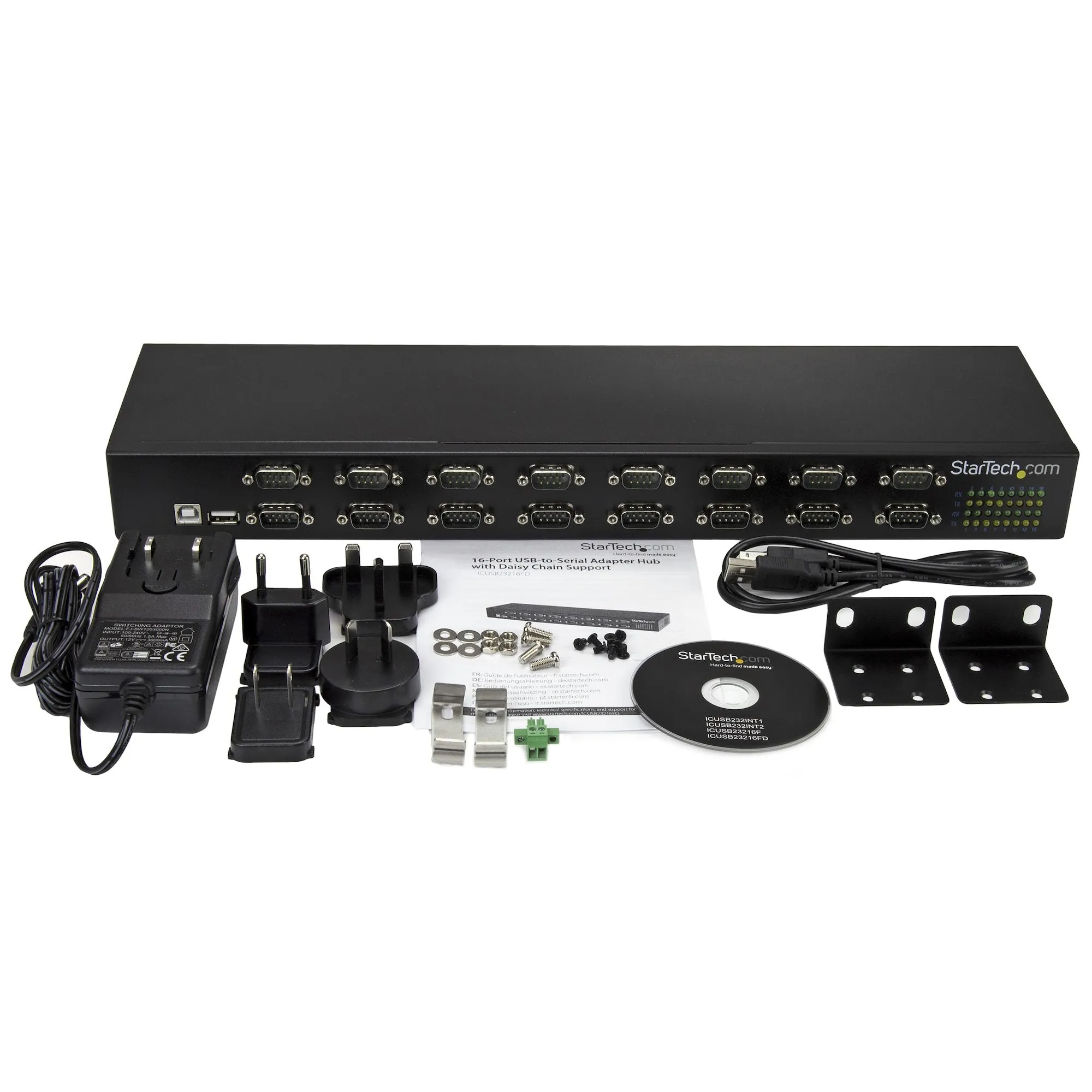 16-Pt Usb-To-Serial Adapter Hub