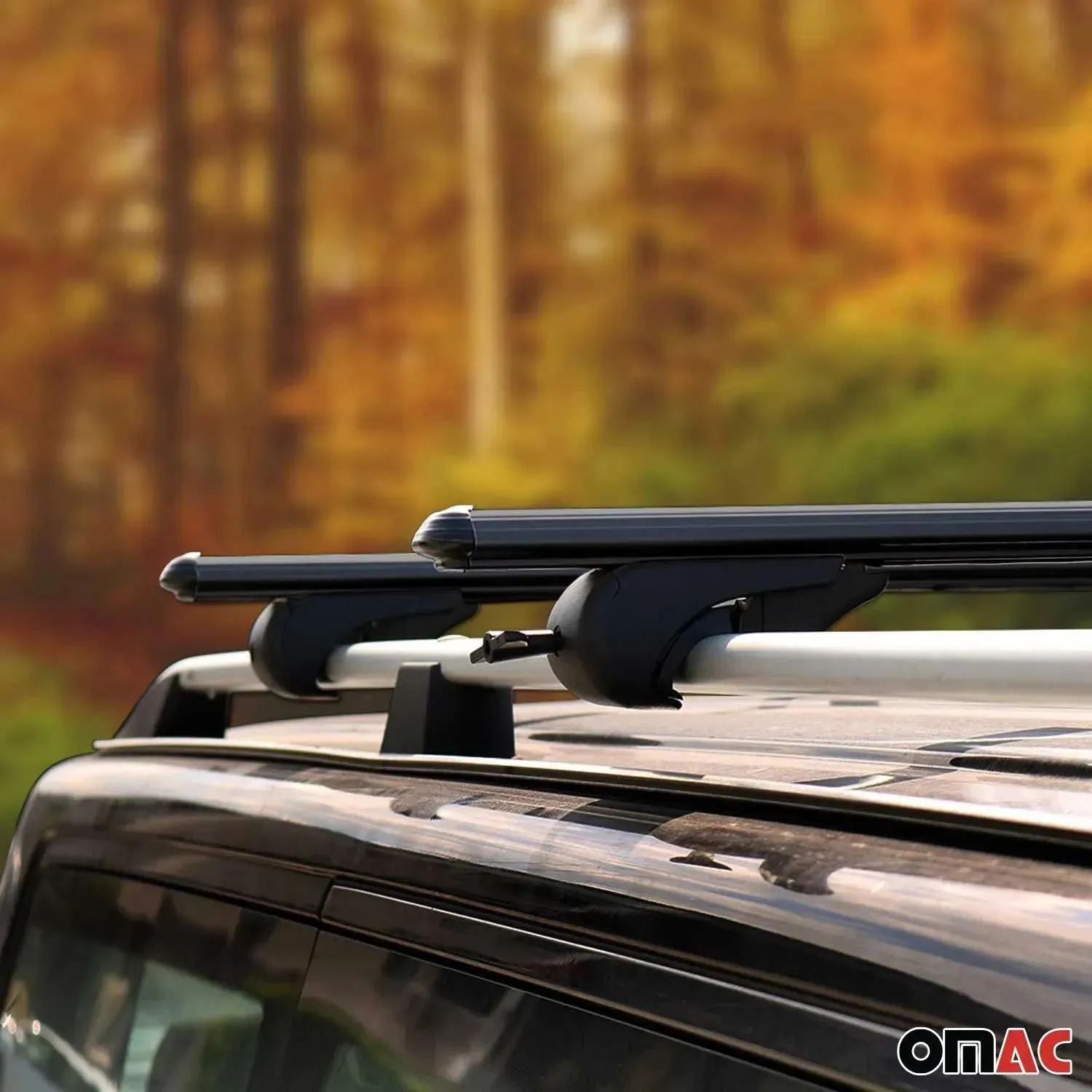 2001-2007 Dodge Grand Caravan Roof Rack Cross Bars Black