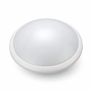 24W LED Bulkhead Ceiling Light IP65 Waterproof 2000 Lumens, Cool White, Round LED Ceiling Light for Bathroom, Kitchen, Hallway, Outside Porch