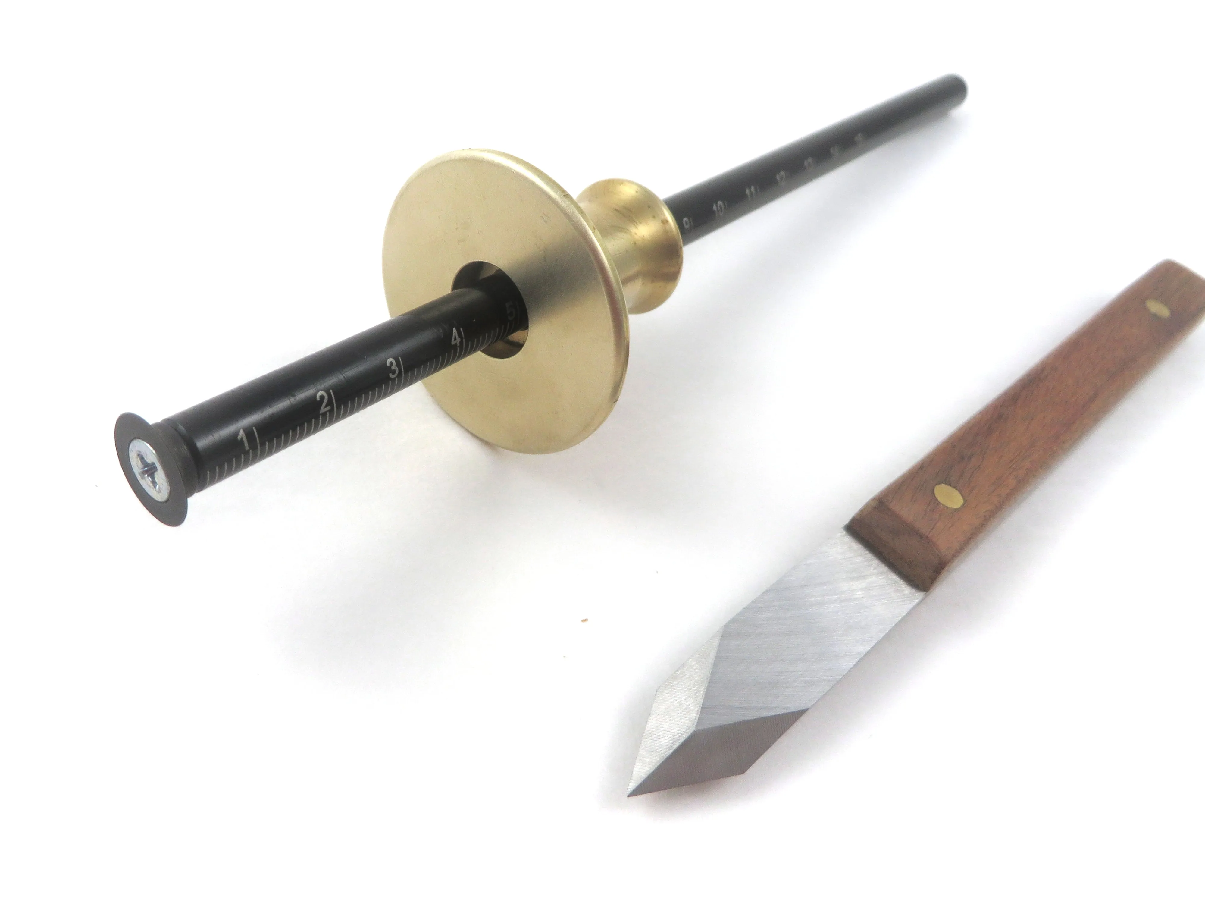 3 Piece Dovetail Layout Kit with Dovetail Marking Jig 1:5 and 1:8 Slopes, Mikov Marking Knife and Wheel Marking Gauge (LJY277, 465494, & V2003009)