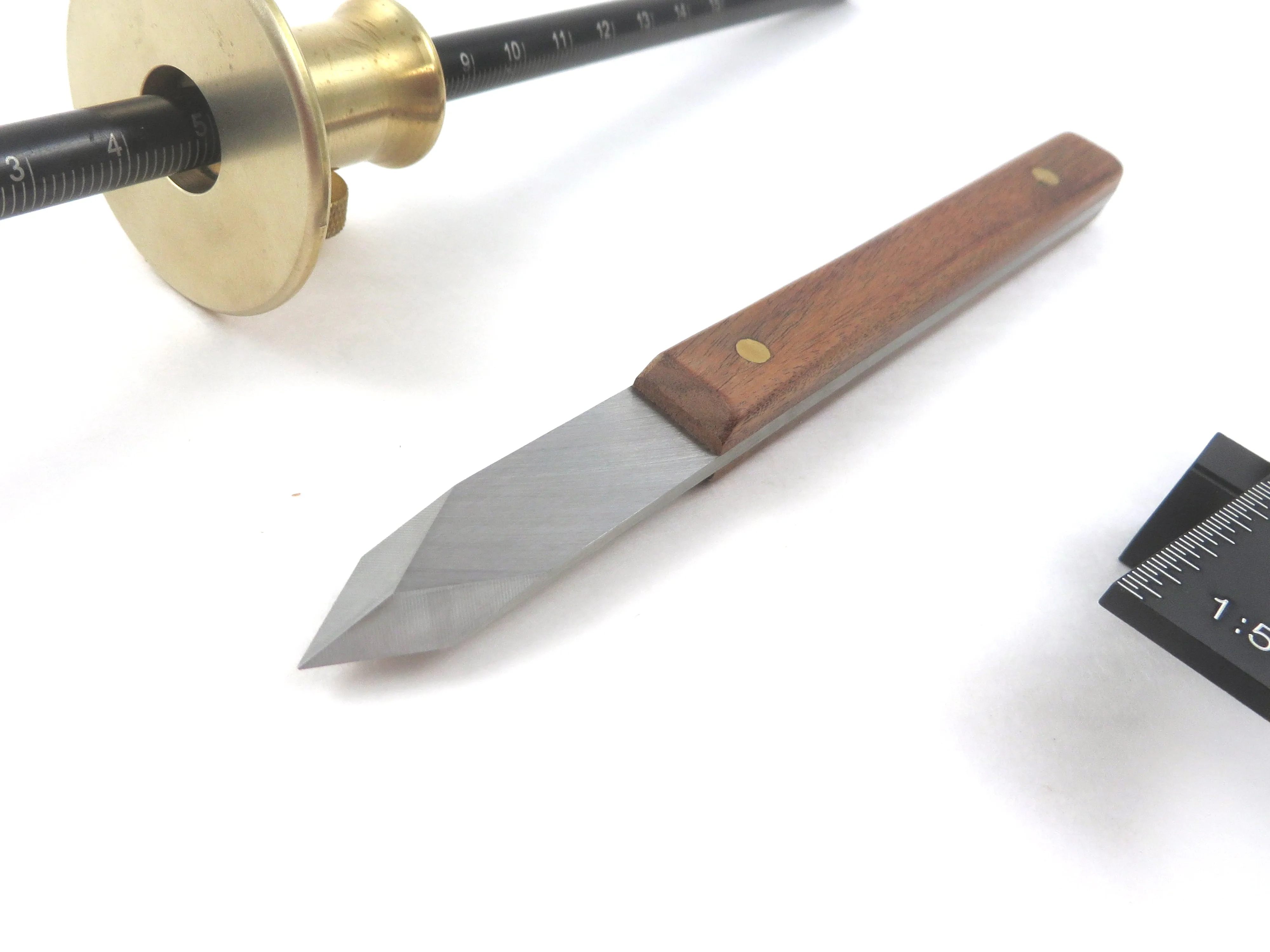 3 Piece Dovetail Layout Kit with Dovetail Marking Jig 1:5 and 1:8 Slopes, Mikov Marking Knife and Wheel Marking Gauge (LJY277, 465494, & V2003009)
