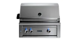 30" Professional Built-in Grill with 1 Trident Infrared Burner and 1 Ceramic Burner and Rotisserie (L30TR)