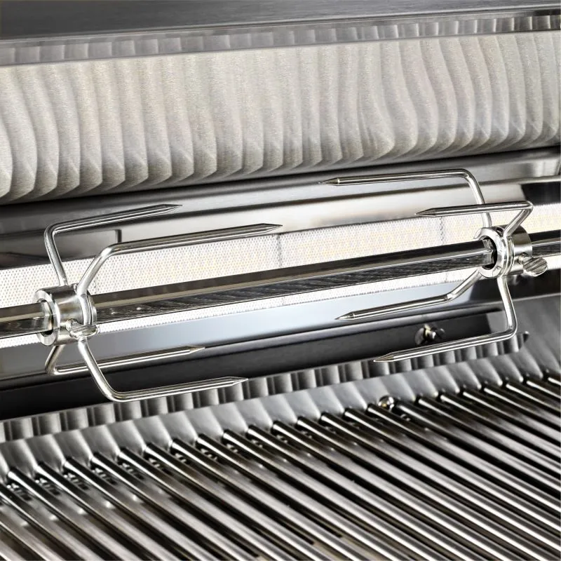 54" Professional Built-in Grill with 1 Trident Infrared Burner and 3 Ceramic Burners and Rotisserie (L54TR)