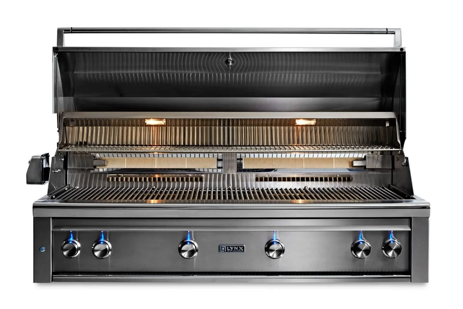 54" Professional Built-in Grill with 1 Trident Infrared Burner and 3 Ceramic Burners and Rotisserie (L54TR)