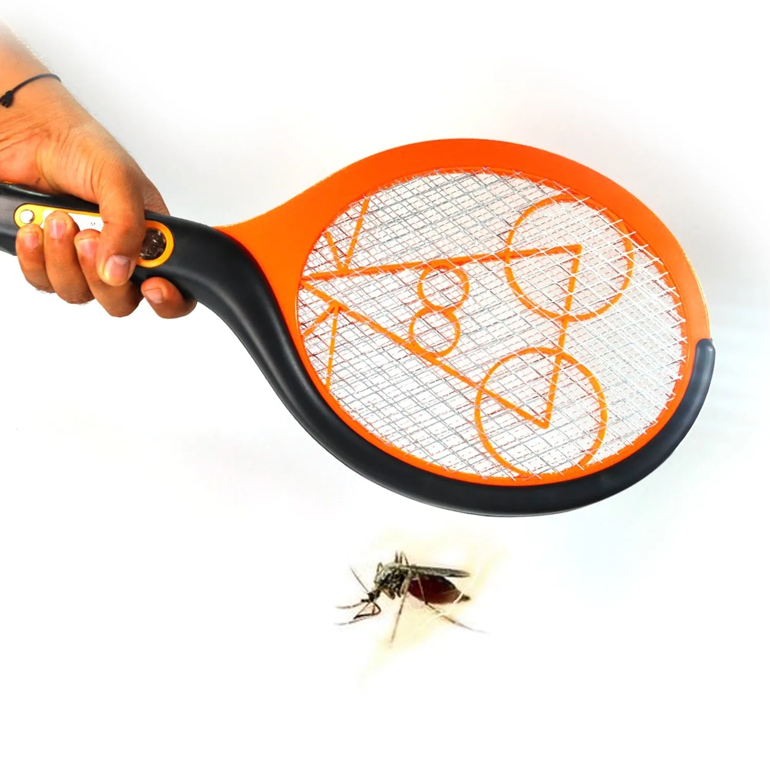 Anti Mosquito Racquet Rechargeable Insect Killer Bat with LED Light