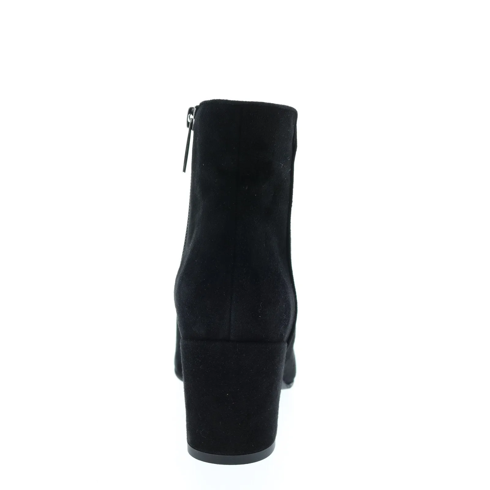 Aquatalia Denisse Dress Suede 34L3650-BLK Womens Black Suede Zipper Ankle & Booties Boots