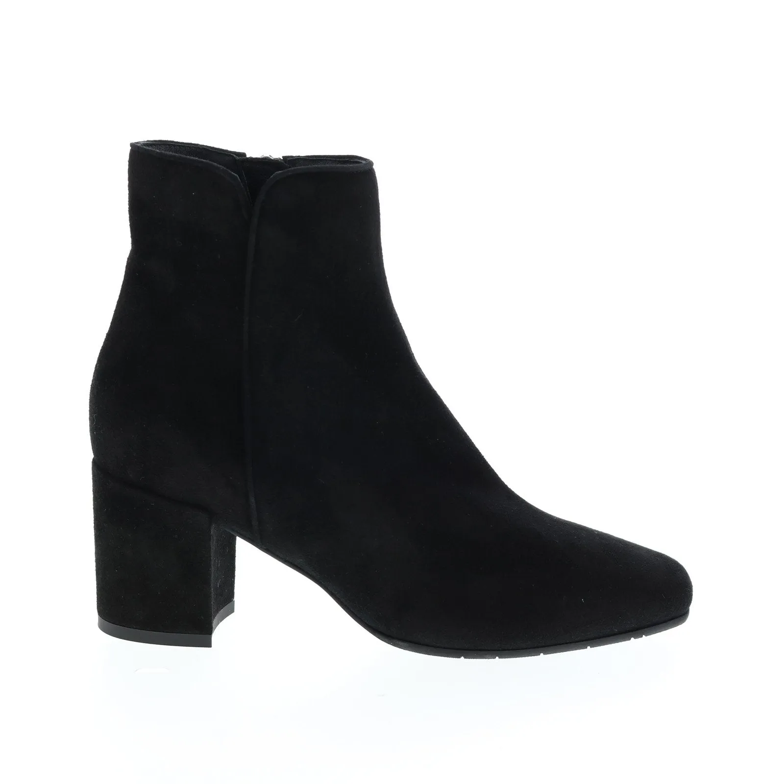 Aquatalia Denisse Dress Suede 34L3650-BLK Womens Black Suede Zipper Ankle & Booties Boots