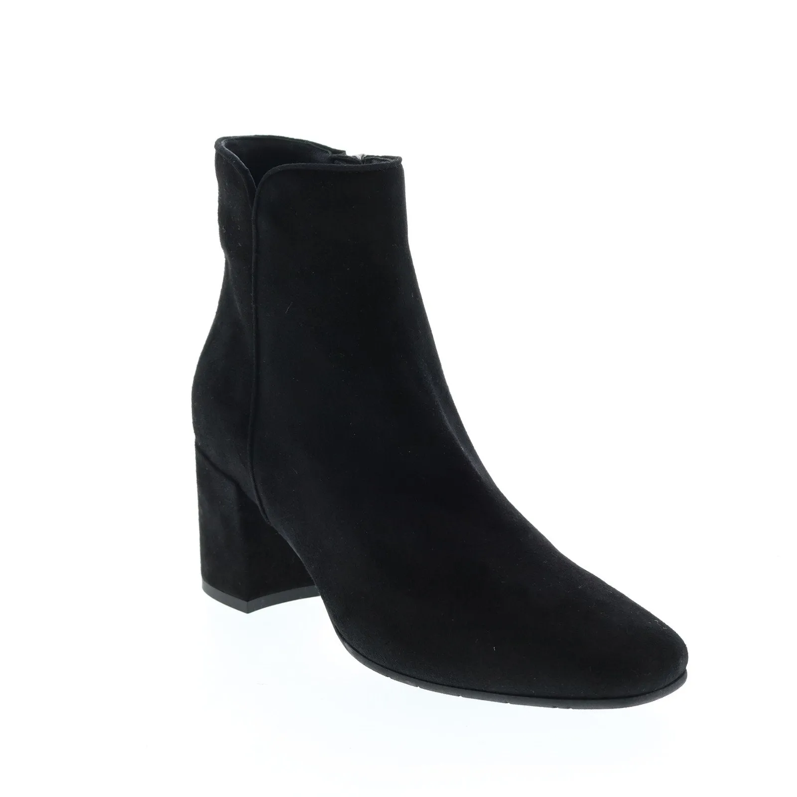 Aquatalia Denisse Dress Suede 34L3650-BLK Womens Black Suede Zipper Ankle & Booties Boots