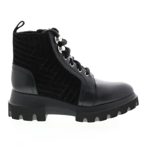 Aquatalia Kaylynn Calf Suede 34L3726-BBK Womens Black Suede Zipper Casual Dress Boots