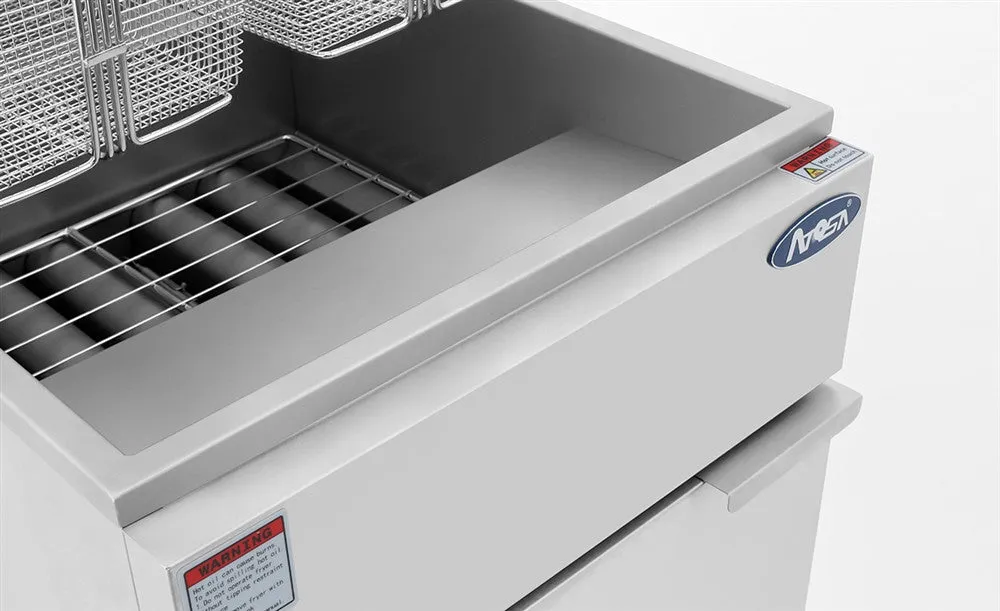Atosa ATFS-40 40 LB Stainless Steel Gas Deep Fryer