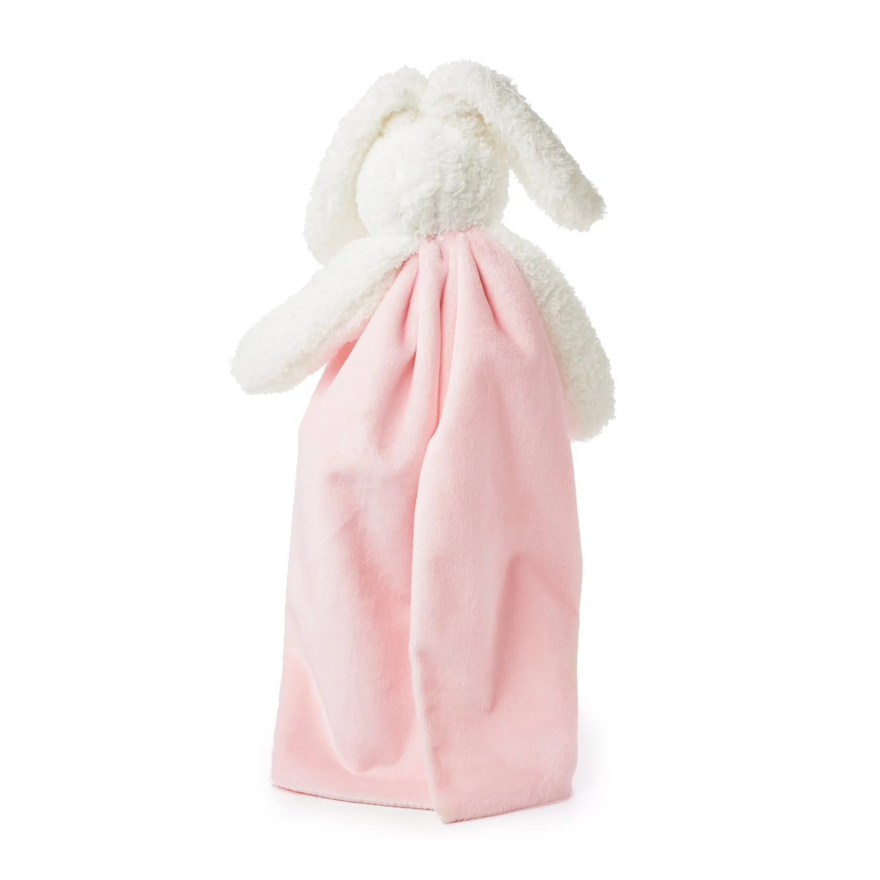 Baby's pink bunny lovey blanket - Blossom Buddy blanket - Bunnies by the Bay