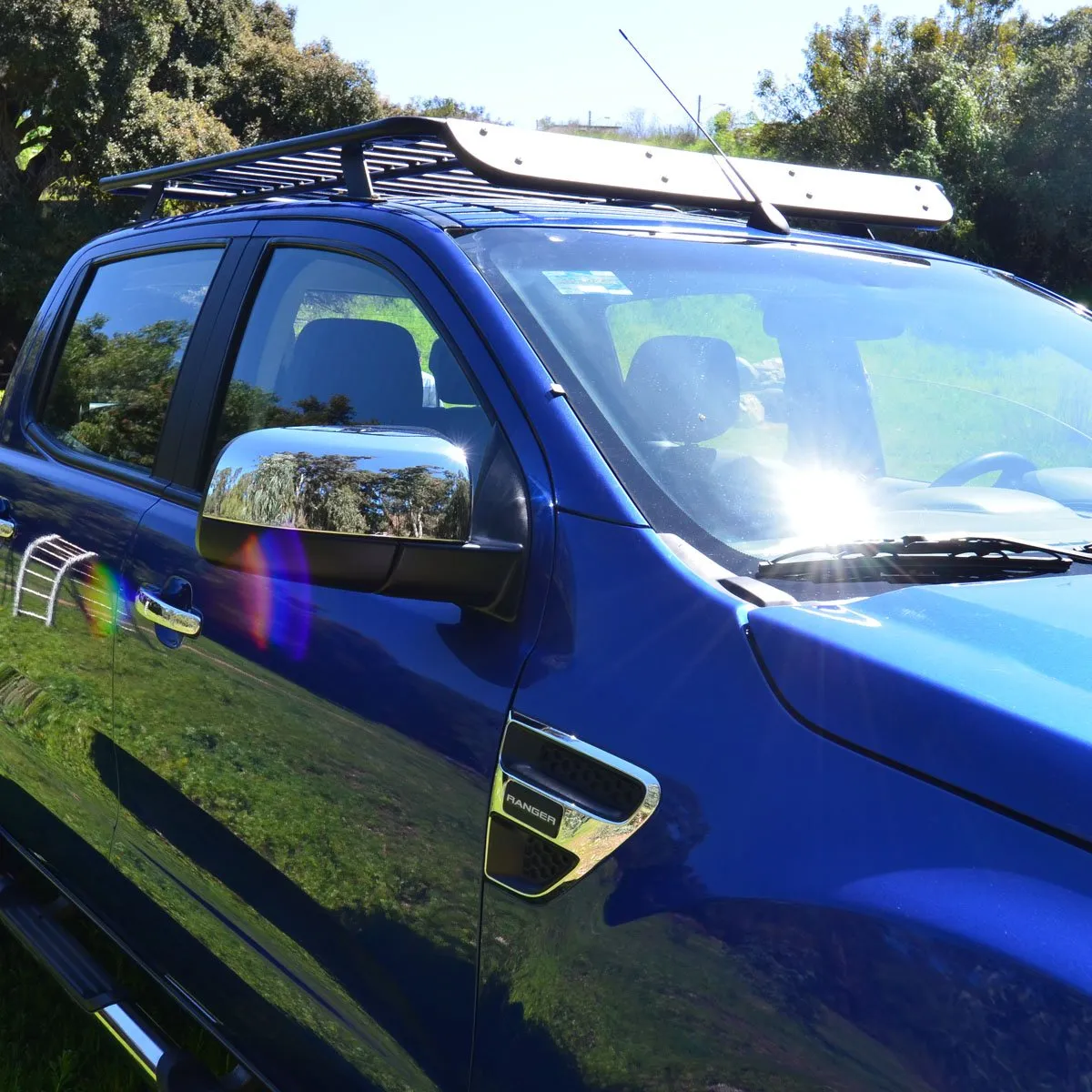 BajaRack Utility Flat Rack For Ford Ranger W/ SPY Light System 2013 