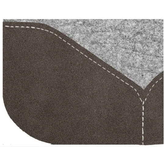 Best Ever 1 1/4" Kush Pad with Chocolate Roughout Wear Leathers- 32"X32"