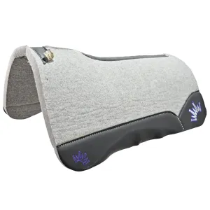 Best Ever 1" Kush Pad with Black Wear Leathers and Purple/Silver Crown- 32"x32"