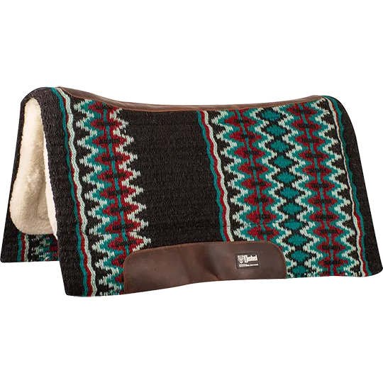 Cashel Blanket Top Performance 3/4" Fleece Bottom Pad- Black