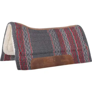 Cashel Blanket Top Performance 3/4" Fleece Pad- 34"X36" - Grey and Pink