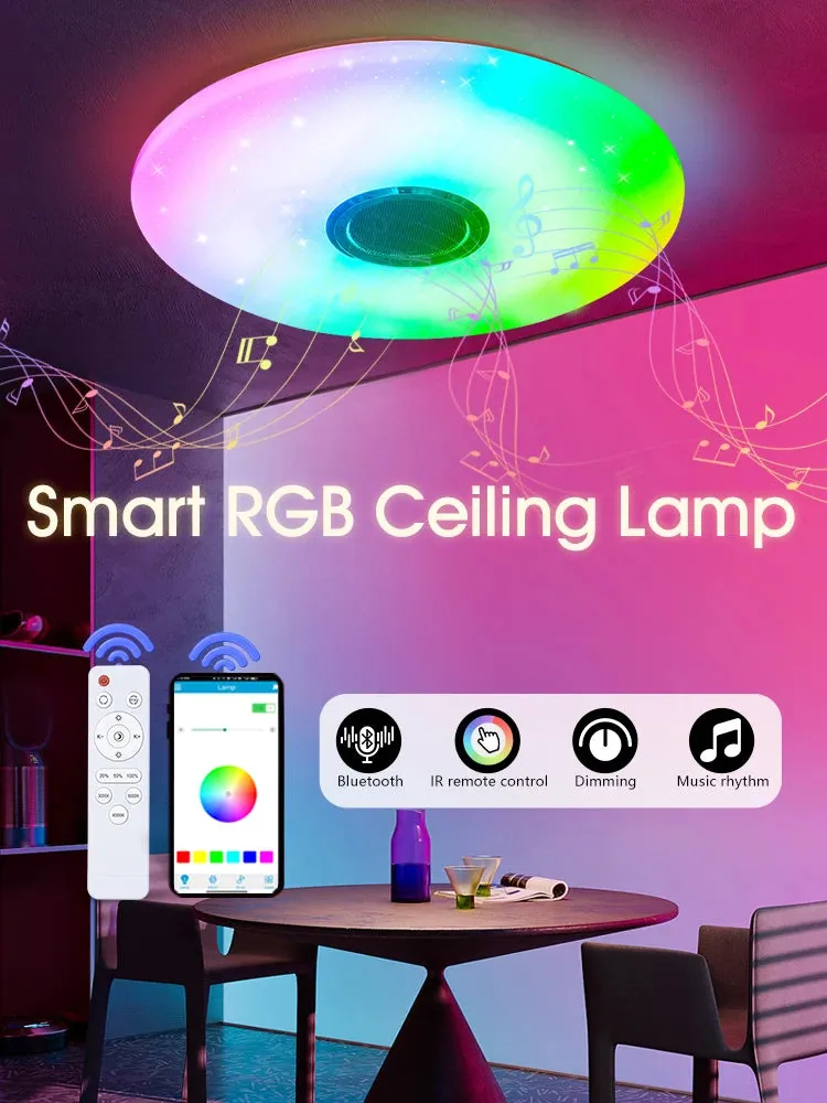 Ceiling Lamps Music Player Bluetooth Remote APP Control.