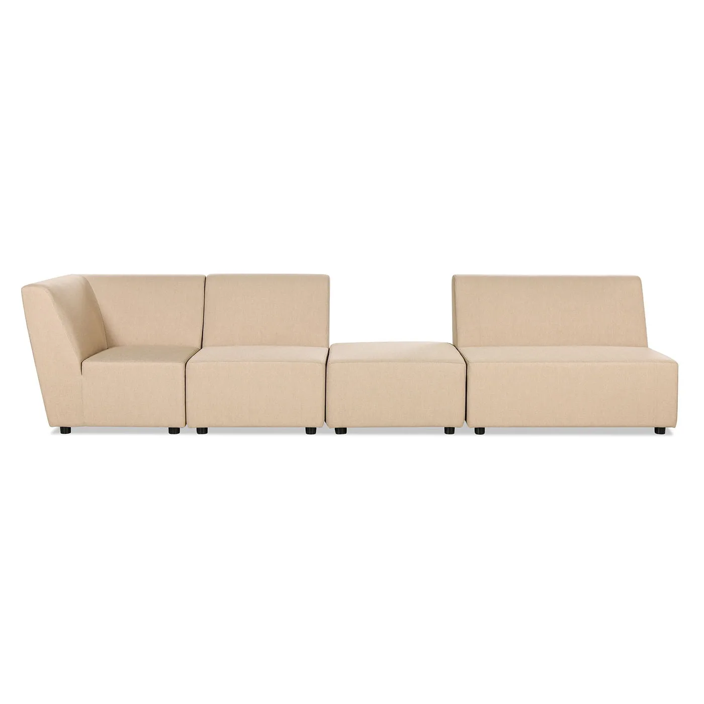 Cleo - Modular Upholstered Patio Ottoman Axroma Olefin by Couch.com