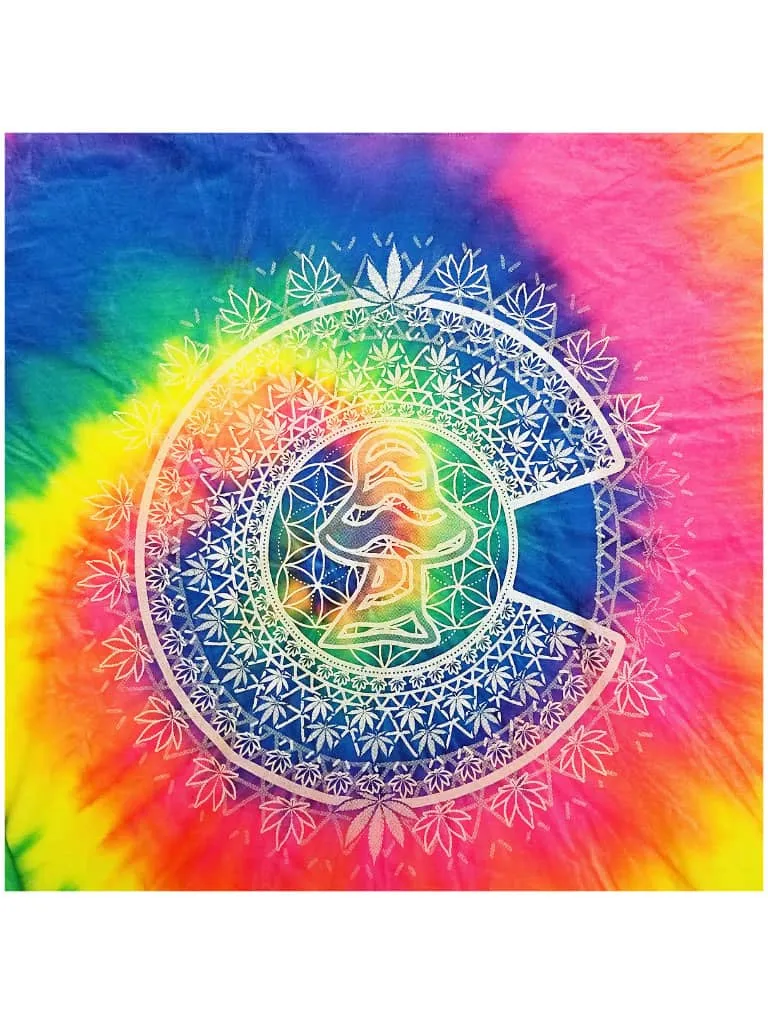 Colorado Myxed Up Shroom Tie-Dye Lightweight Hoodie