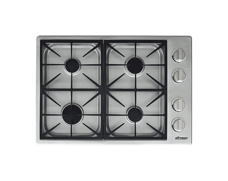 Dacor HDCT304GSNGH 30" Dual Gas Cooktop, Natural Gas/High Altitude
