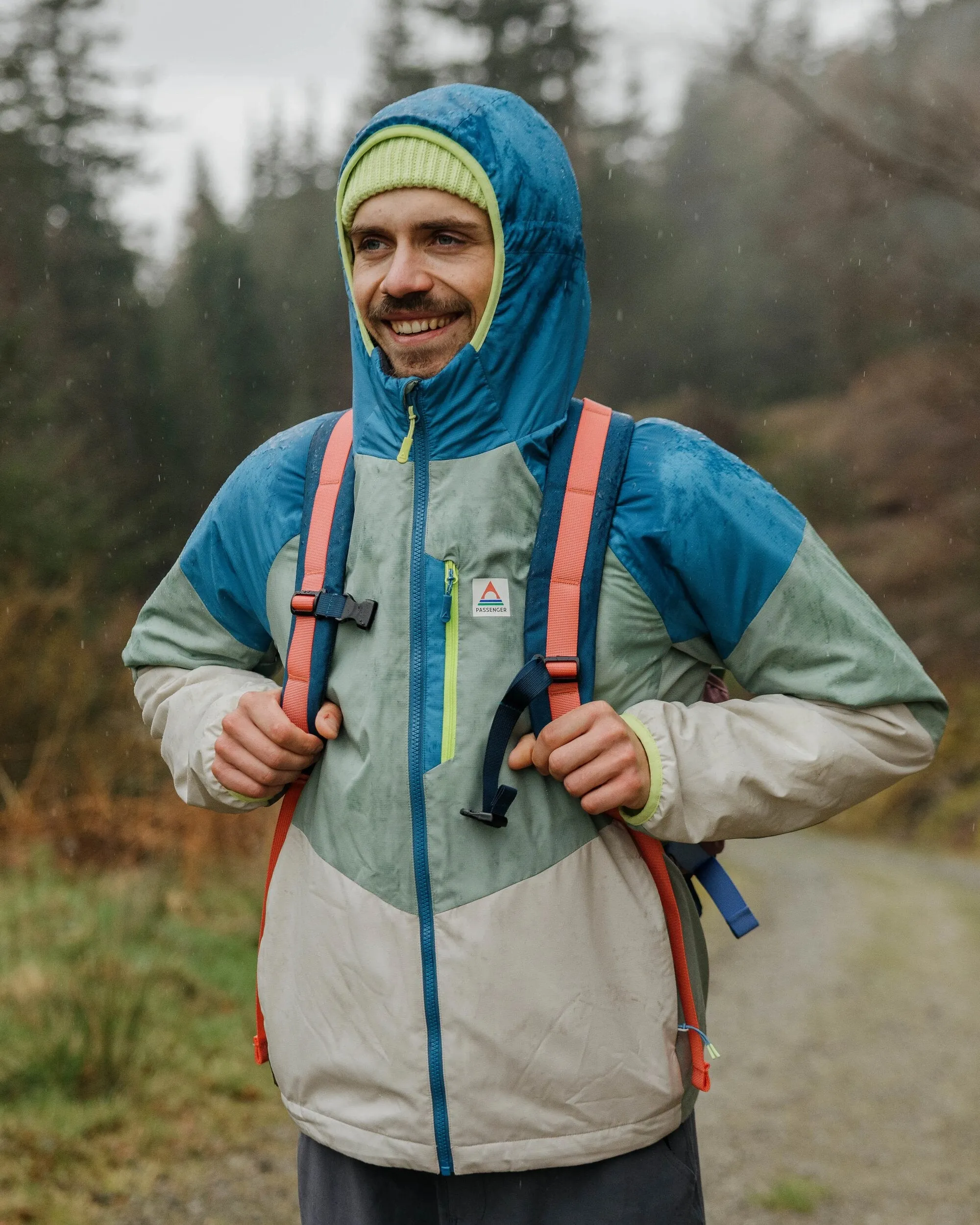 Daybreak Lightweight Recycled Thermore Insulated Jacket - Pistachio/Blue Steel