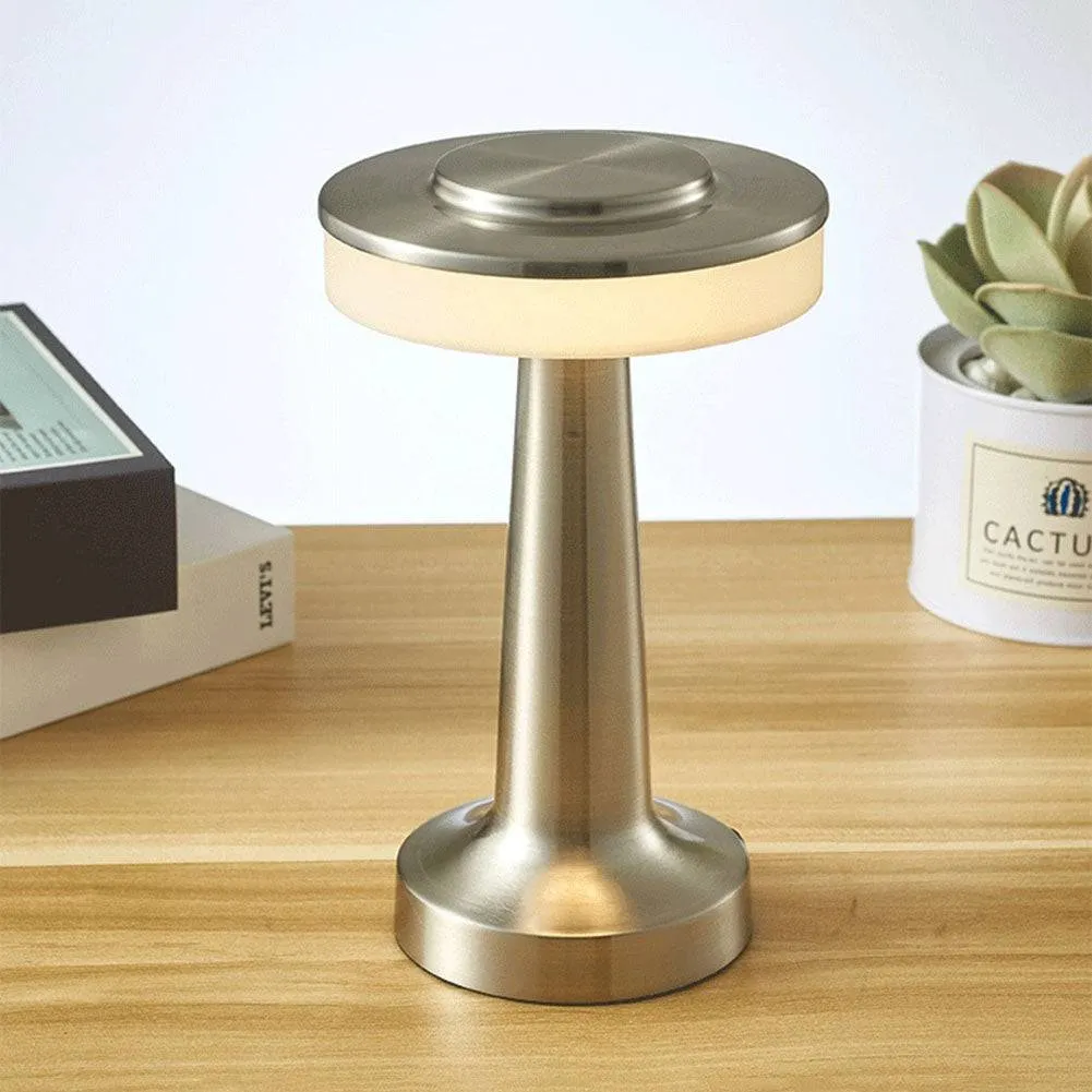 Dumbbell LED Table Lamps Touch Sensor USB Rechargeable Dimmable