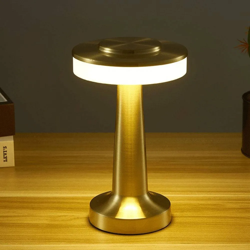 Dumbbell LED Table Lamps Touch Sensor USB Rechargeable Dimmable