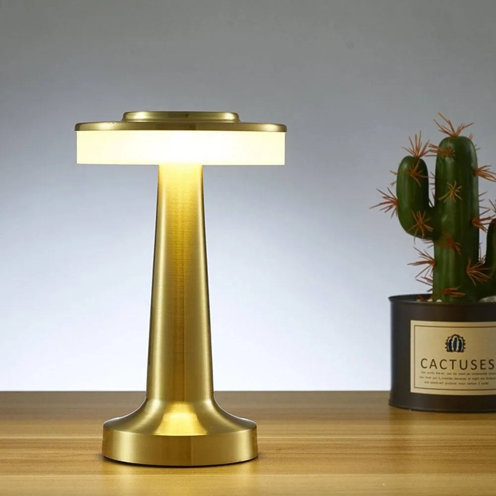 Dumbbell LED Table Lamps Touch Sensor USB Rechargeable Dimmable