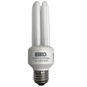 Eiko 49340 3U20/41K Triple Tube Medium Base Compact Fluorescent Lamp 20W 4100K