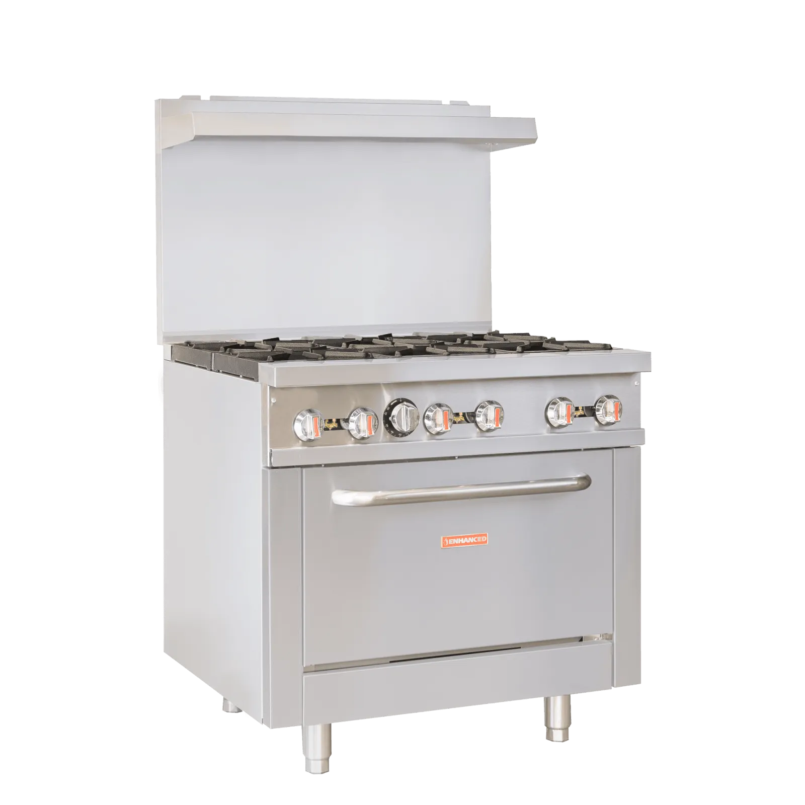 ER-6 Enhanced 36" Gas Range, 6 Burner with Oven