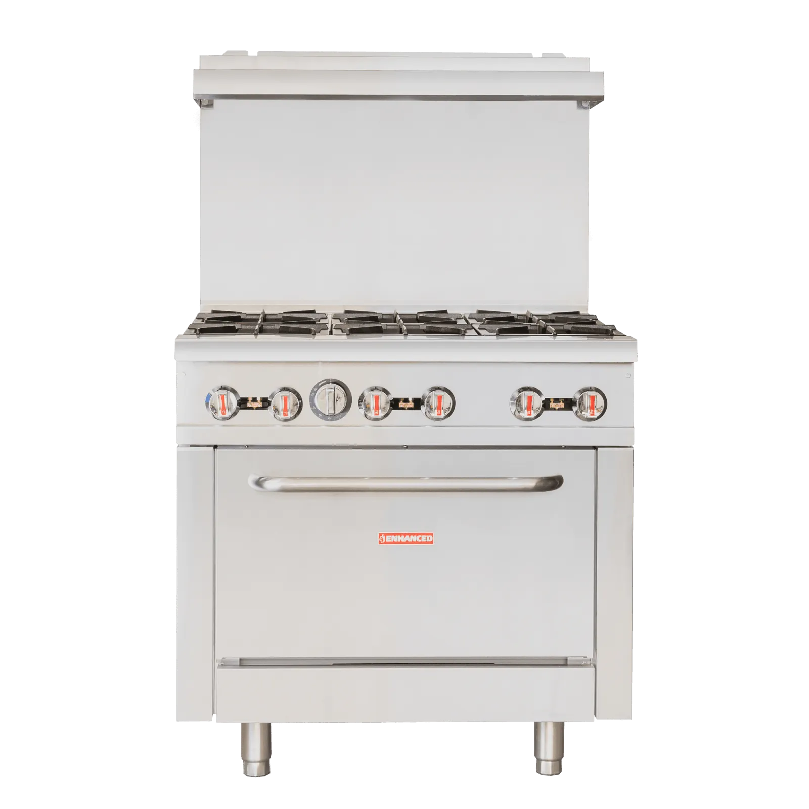 ER-6 Enhanced 36" Gas Range, 6 Burner with Oven