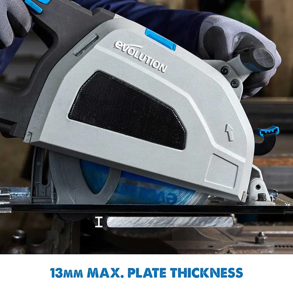 Evolution S210CCS 210mm Heavy Duty Metal Cutting Circular Saw Inc 210mm Mild Steel Blade