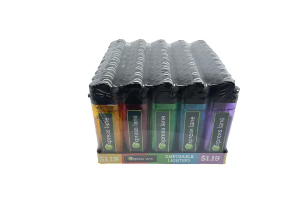 Express Lane Logo Disposable Lighter - 50 Pieces Per Retail Ready Display 41309