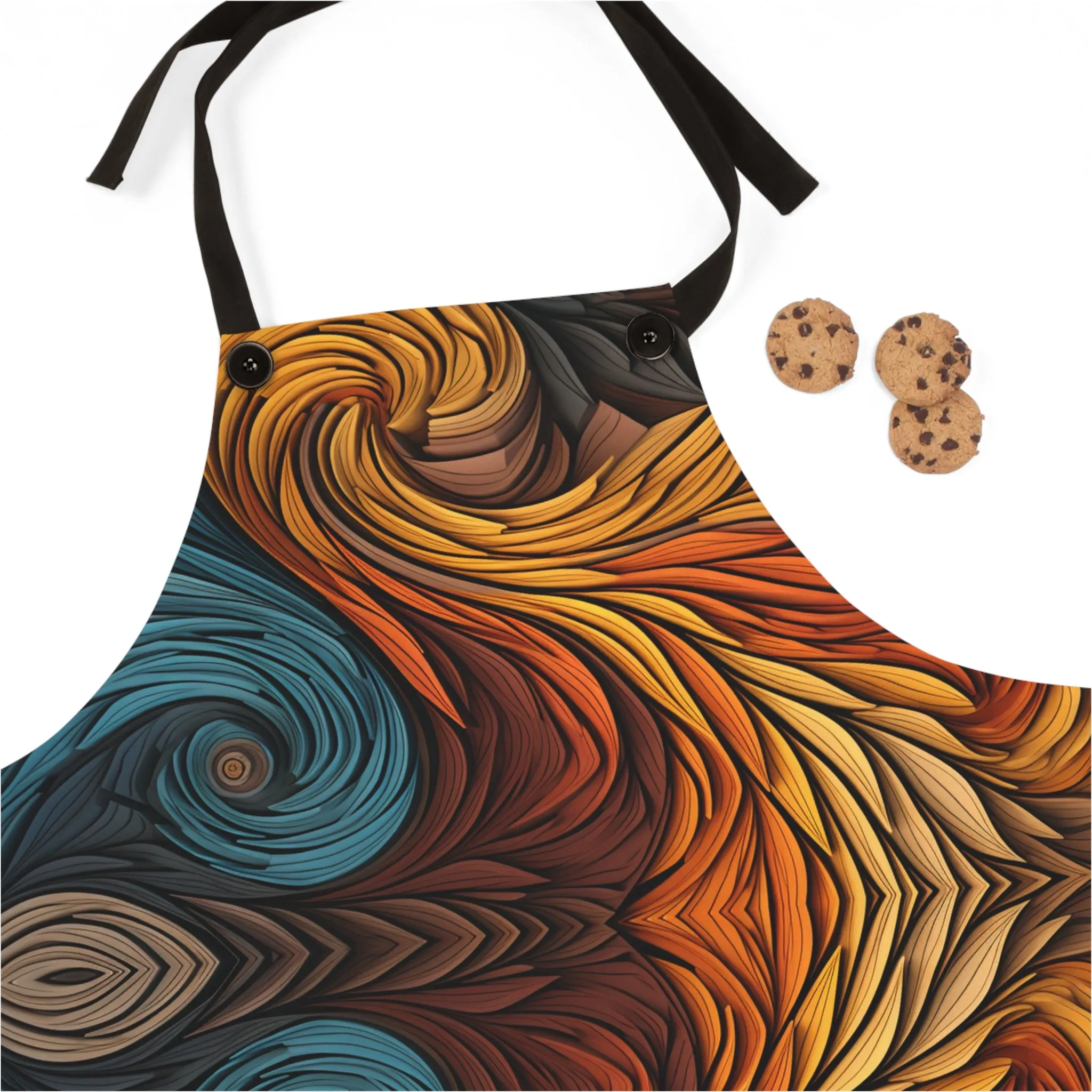 Fire and Ice abstract Apron
