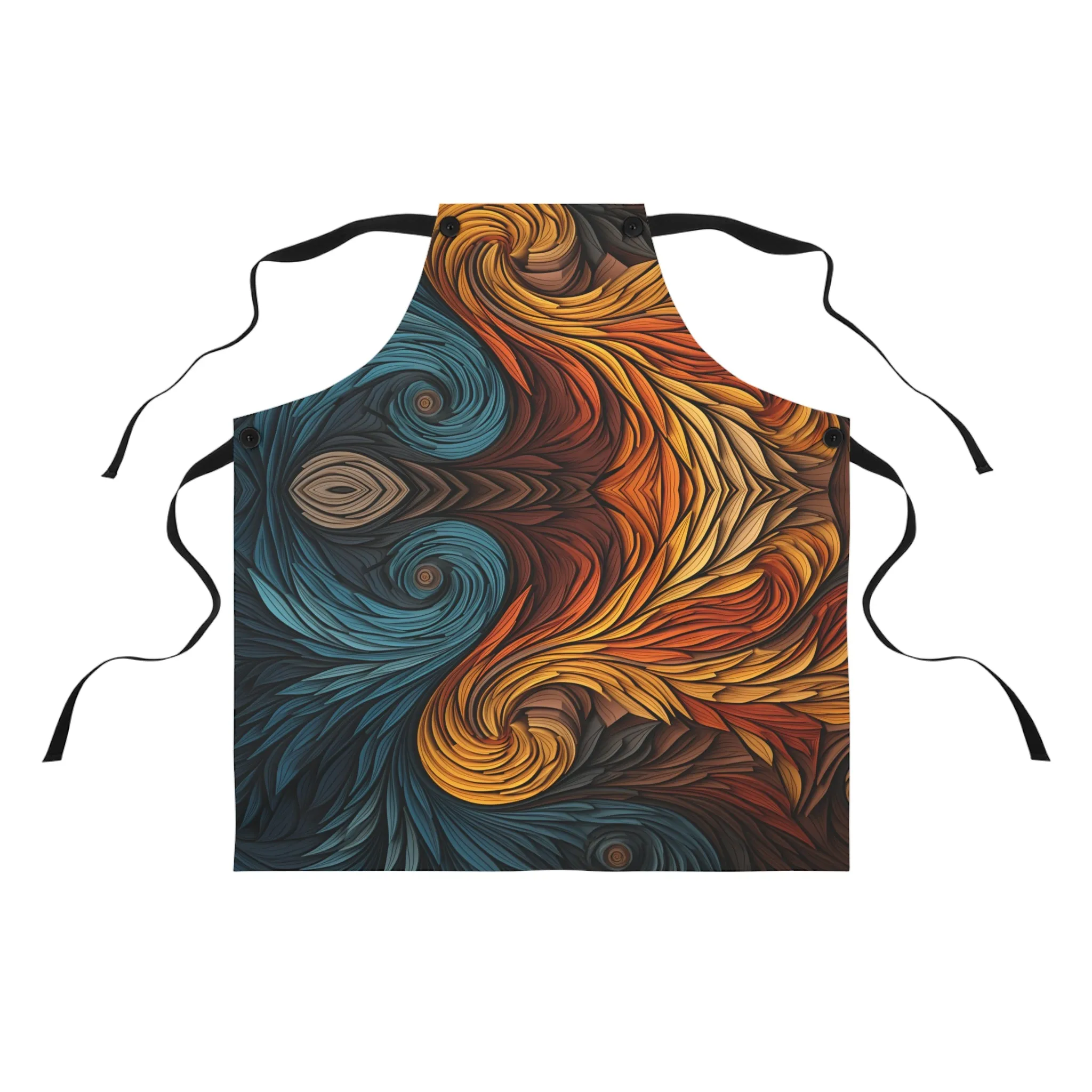 Fire and Ice abstract Apron