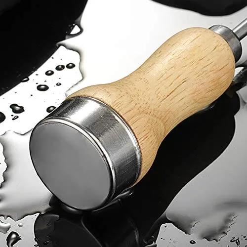 Fireboomoon 3 Pack Stainless Steel Ice Pick with Safety Wooden Handle for Home Kitchen Restaurant Bar(8.5 Inches)