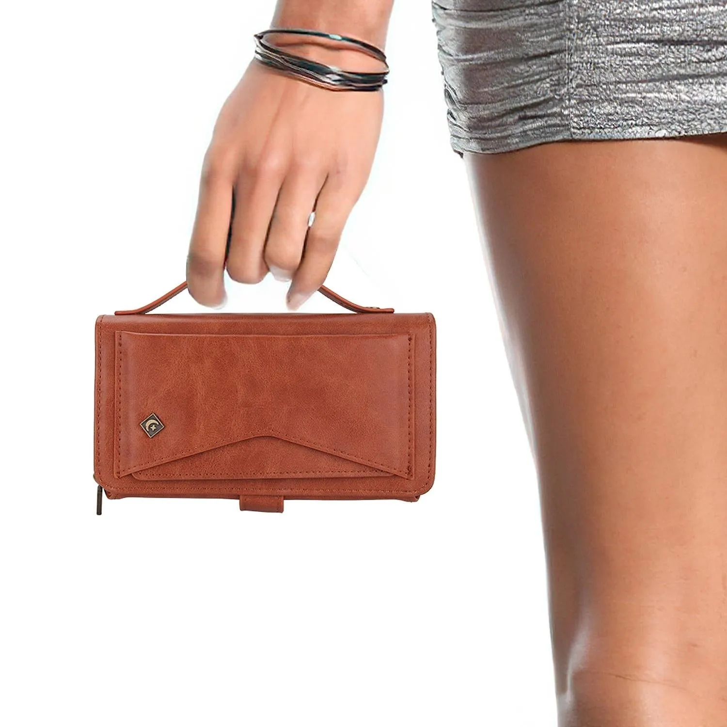 For Iphone 15 Multi-Functional Zipper Wallet Leather Phone Case