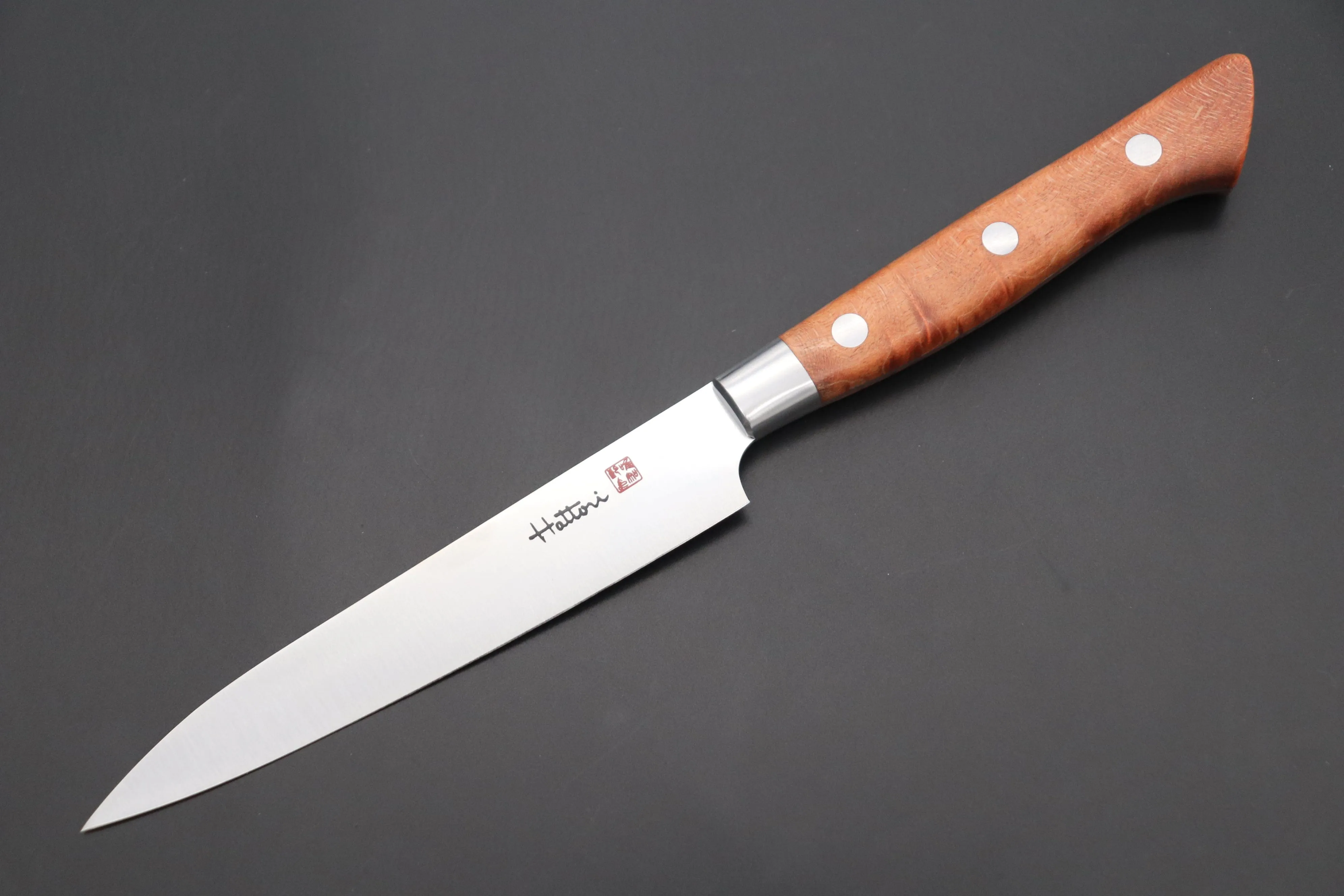 Hattori Forums FH Series FH Series Petty (120mm and 150mm, Stabilized Maple Wood Handle)