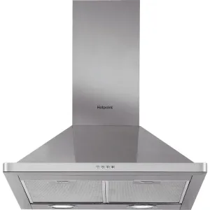 Hotpoint PHPN65FLMX1 60cm wide pyramid design cooker hood - stainless steel