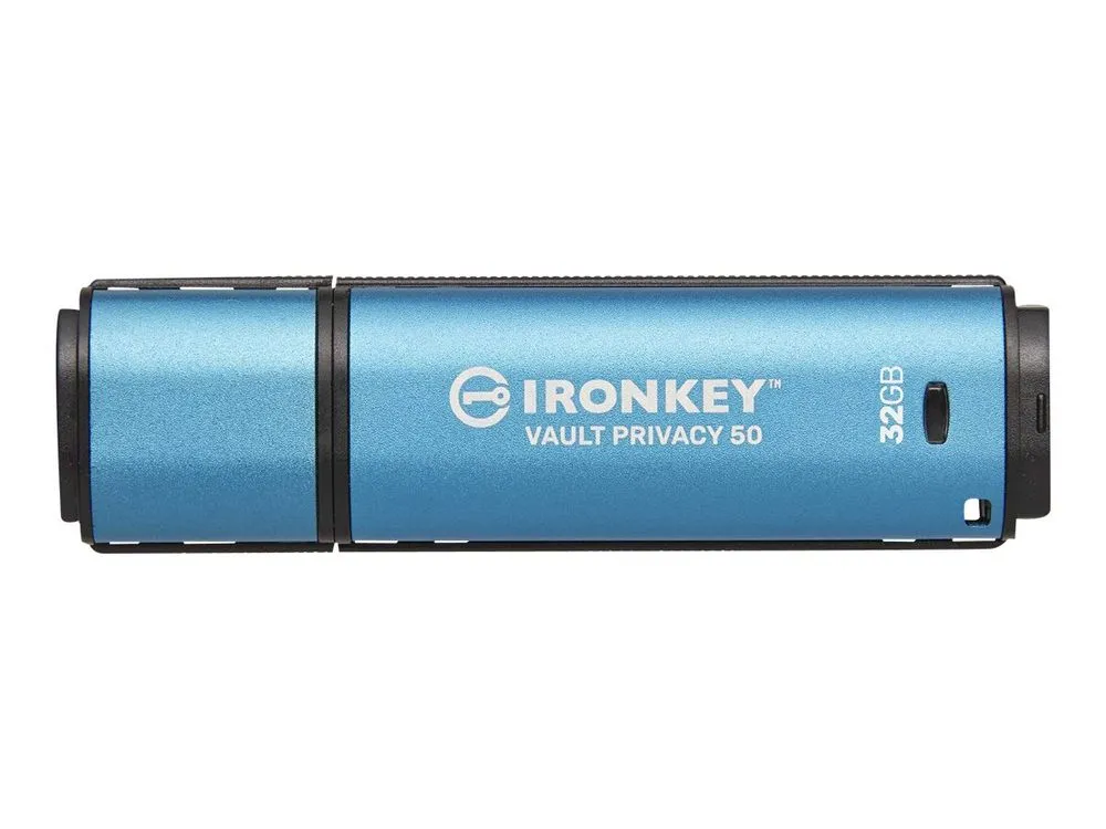 Kingston Usb-Stick Ironkey Vault - Usb 3.2 Gen 1 (3.1 Gen 1) - 32 Gb - Blue