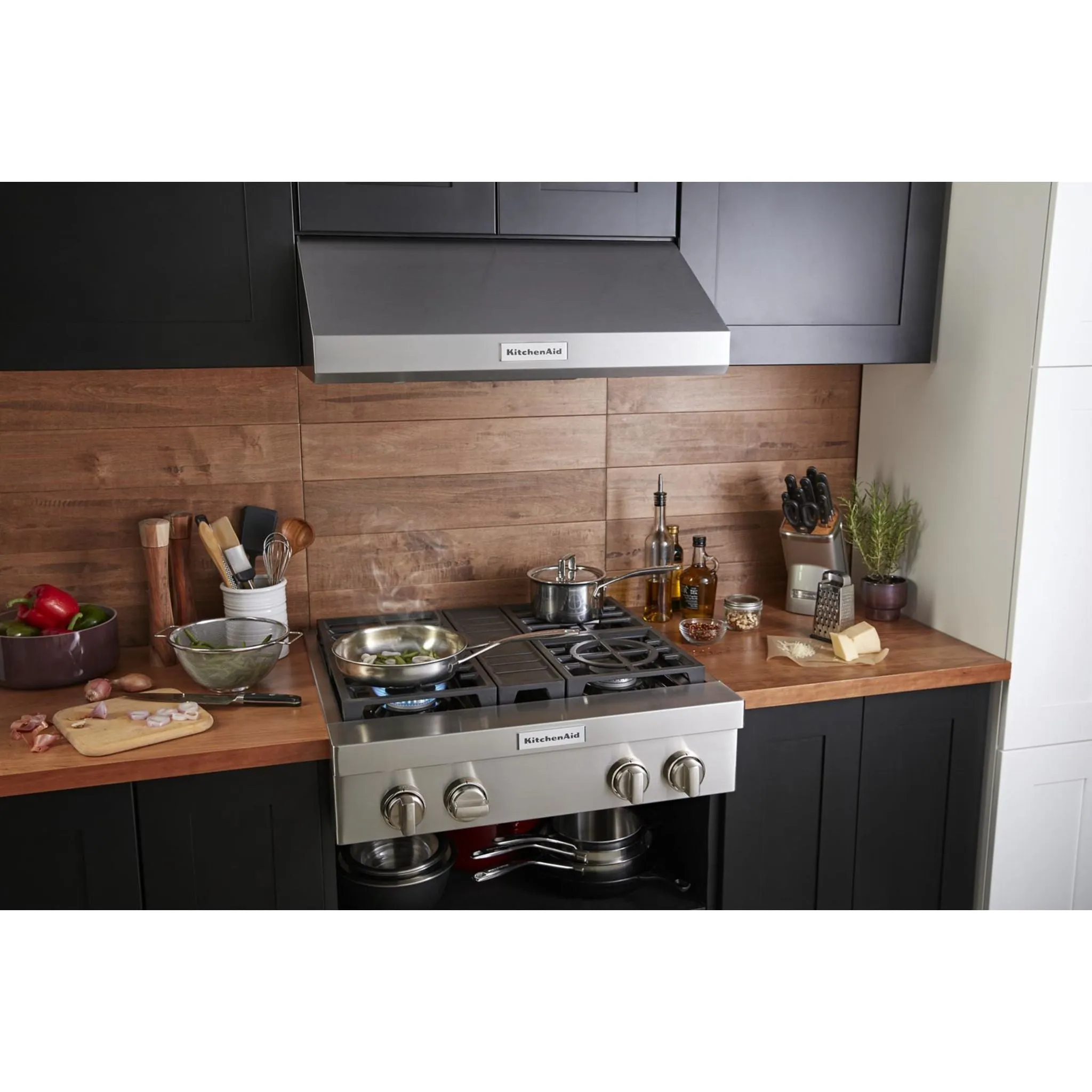 KitchenAid  30'' 4-Burner Commercial-Style Gas Rangetop (KCGC500JSS)