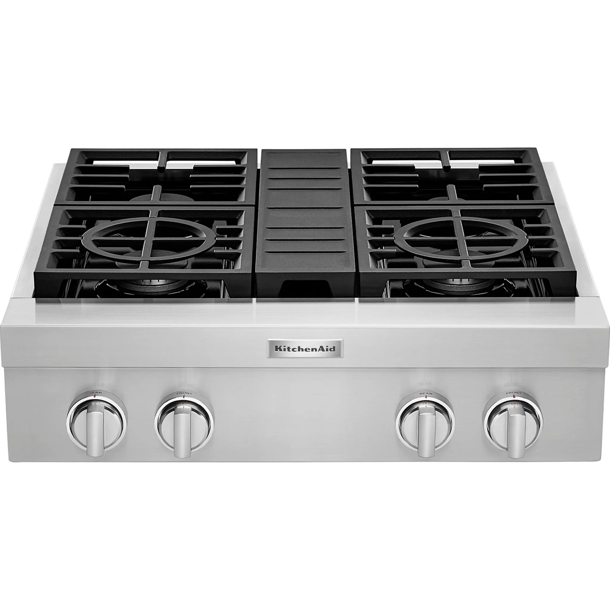 KitchenAid  30'' 4-Burner Commercial-Style Gas Rangetop (KCGC500JSS)