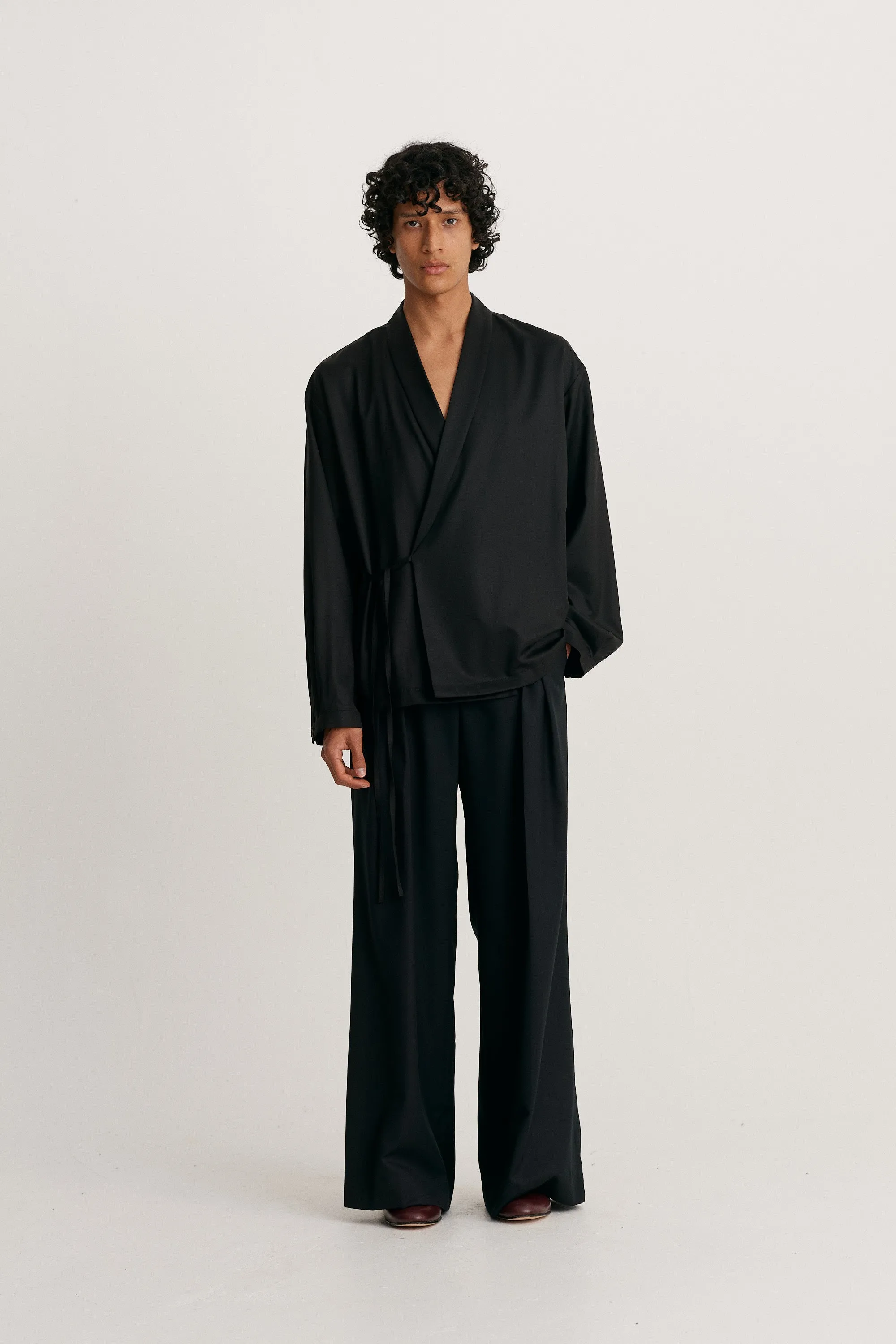 LS Wrap Tie Shirt