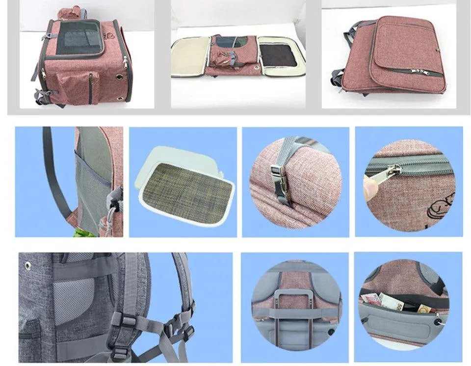 Melange Color Backpack Cat Carrier