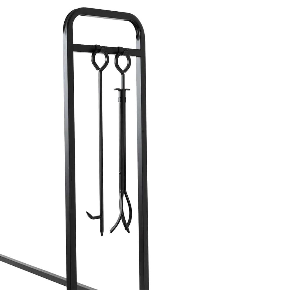 Modern Ember Sierra Mills 48-in Log Rack with Cover