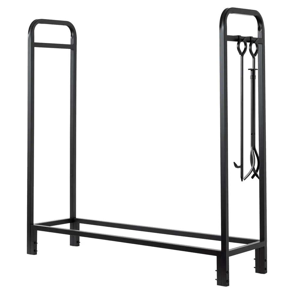 Modern Ember Sierra Mills 48-in Log Rack with Cover