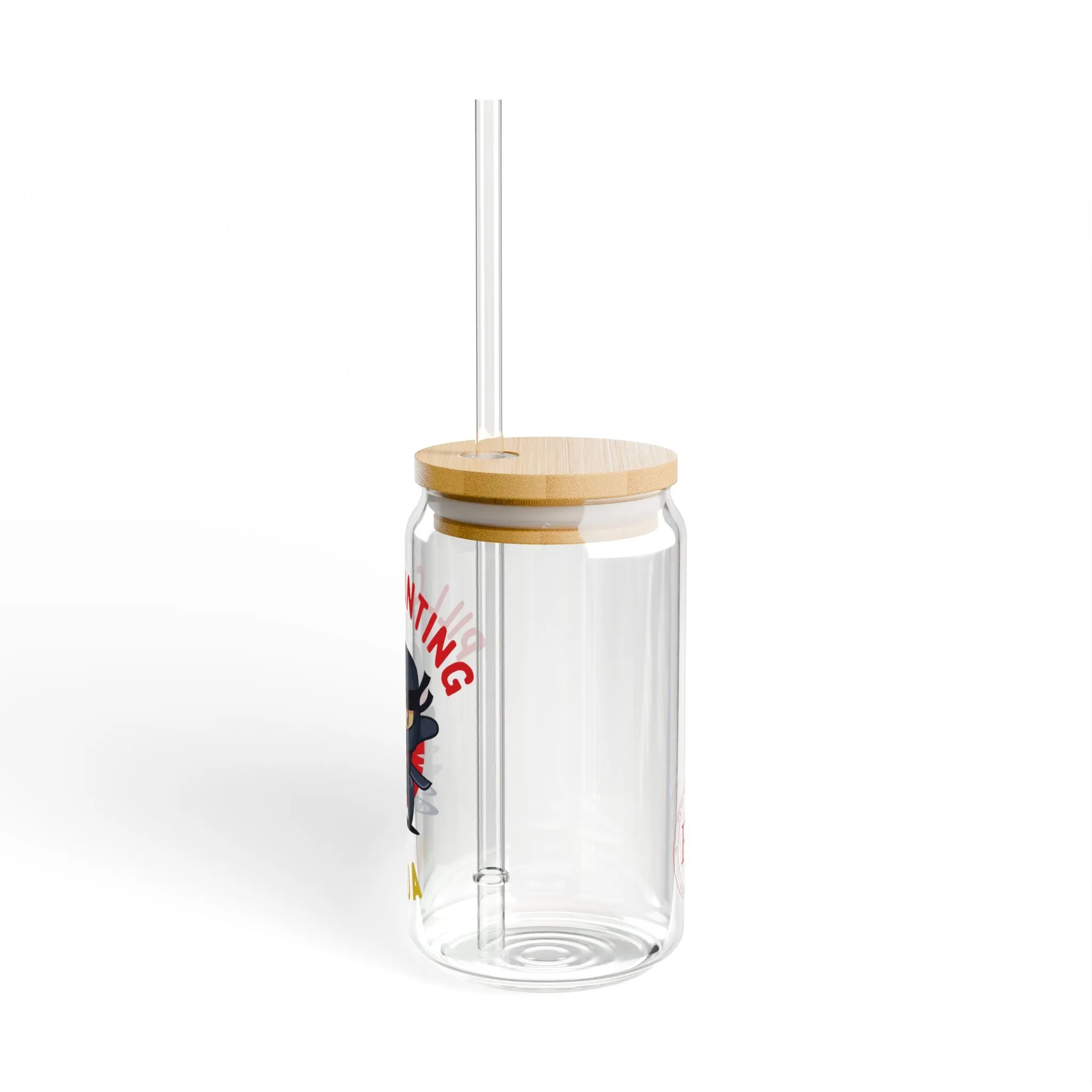 Pill Counting Ninja Sipper Glass, 16oz