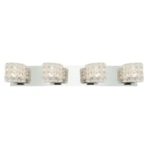 Prizm 4 Light LED Vanity Light, Chrome