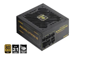 REVOLUTION III 1000W / 80 PLUS® Gold / ATX 3.1 Fully-Modular Power Supply [ ERV1000G ]