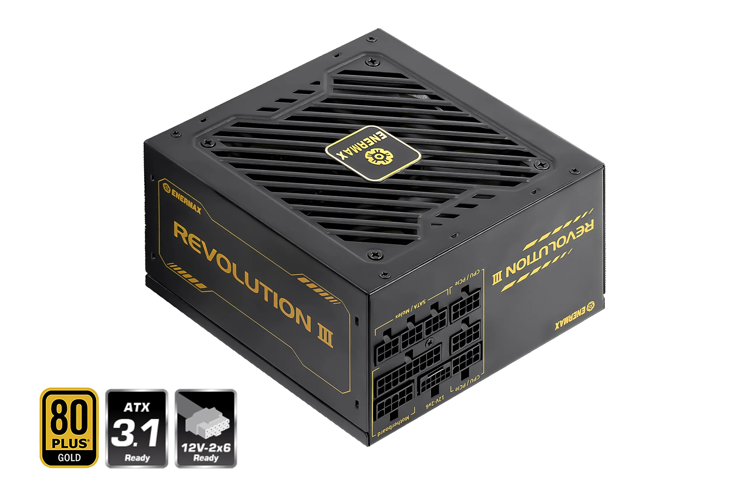 REVOLUTION III 650W / 80 PLUS® Gold / ATX 3.1 Fully-Modular Power Supply [ ERV650G ]
